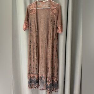 New Vocal peach cardigan with stones